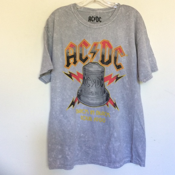 AC/DC | Shirts | Acdc Back In Black Tour 98 Band Tee | Poshmark